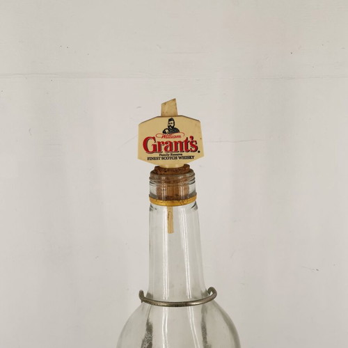 Grants collectible glass whiskey bottle with valve used