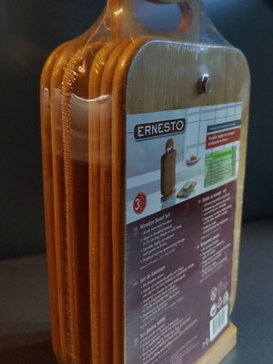 Ernesto ξύλα κοπής από bamboo, σετ 6, κλειστά στην αρχική συσκευασία τους