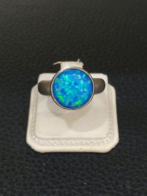 Silver 925 ring with opal new