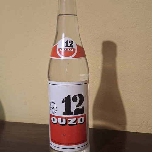 Ouzo 12 vintage sealed bottle 700ml 42% vol