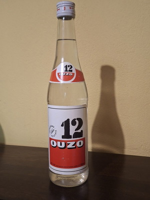 Ouzo 12 vintage sealed bottle 700ml 42% vol