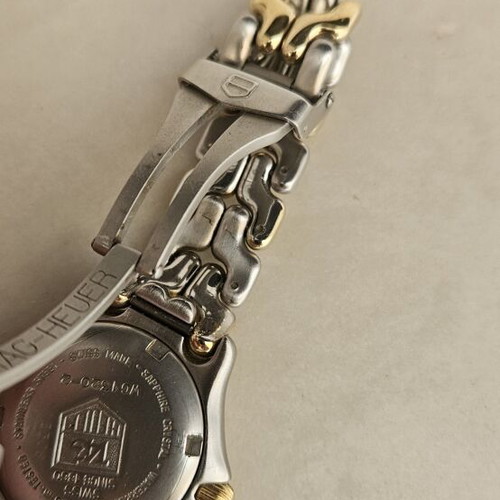 TAG Heuer women's wristwatch used, gray and gold