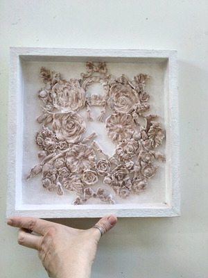 Χειροποίητο ανάγλυφο κάδρο 3D wall art 30x30 εκ.