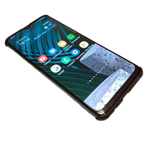 Samsung Galaxy A30s phone used with 2 cases included