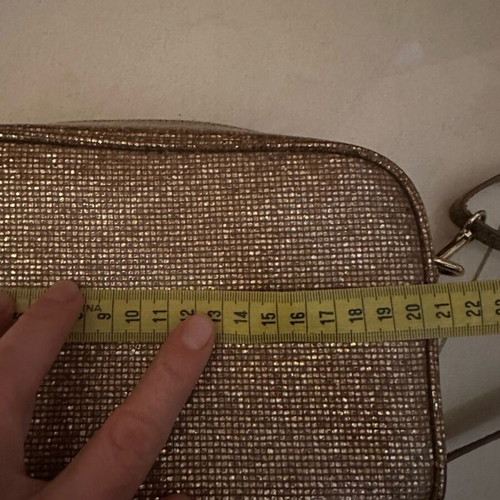 Fornarina crossbody bag like new, gold glitter
