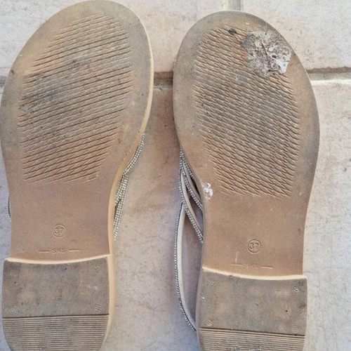 Sandals used size 37 with silver strap