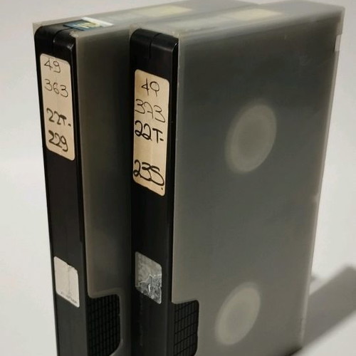 Vintage videocassettes Lost in Space and The Thirteenth Floor