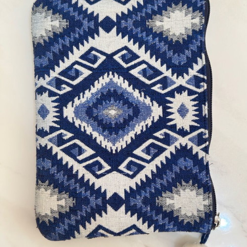 Envelope bag used blue 24x16 cm