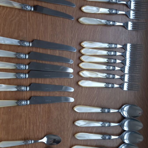 Casa Bugatti Oxford Old-silver Cutlery Set for 6 People like new