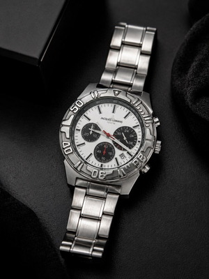 Jacques Lemans Chronograph ρολόι μεταχειρισμένο, premium σχεδιασμός από ανοξείδωτο ατσάλι