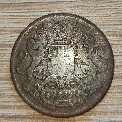 British East Indies 1/4 Anna 1835 used