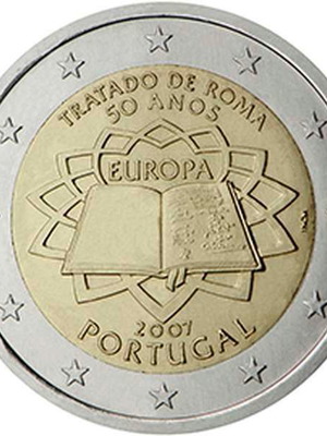 SAC Πορτογαλία 2 Ευρώ 2007 ακυκλοφόρητο, Συνθήκη της Ρώμης