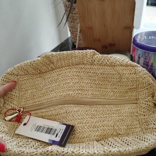 Doca straw pochette new, beige