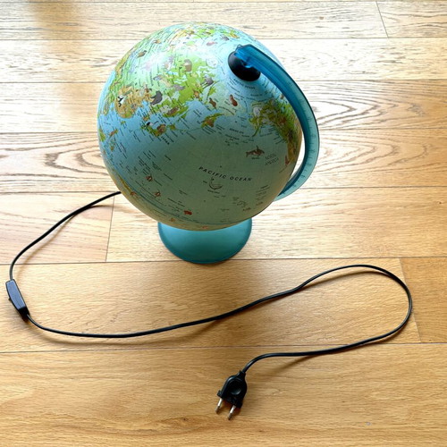 Orion Globe 30" rotating with LED light blue Tecnodidattica like new