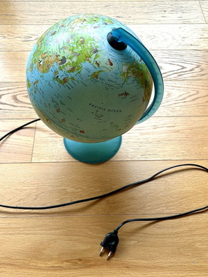 Υδρόγειος Orion Globe 30" περιστρεφόμενη με LED φωτισμό μπλε Tecnodidattica σαν καινούργιο