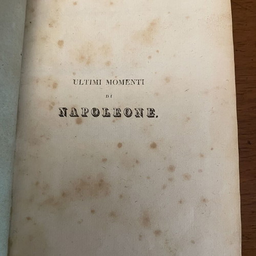 Memorie del Dottor F.Antommarchi πρώτη έκδοση 1827, μεταχειρισμένο, ιταλικά