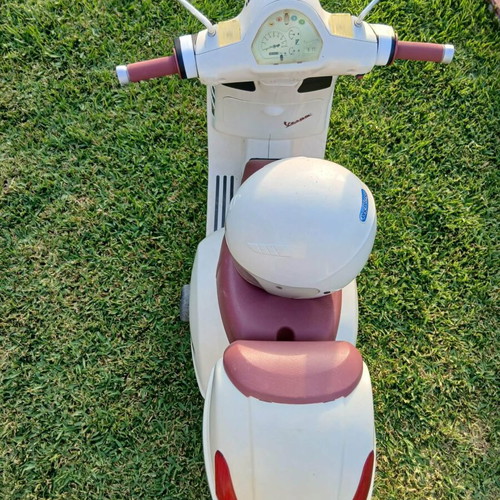 Peg Perego authentic children's Vespa electric ride-on, cream