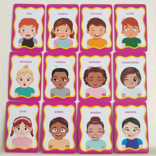 Memory cards emotions theme, 24 different cards, new