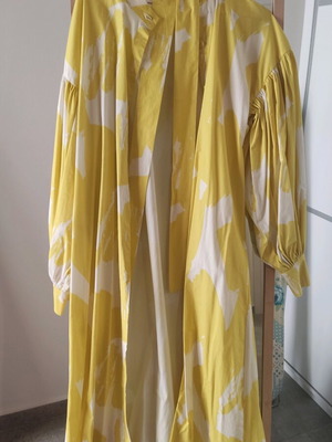 Ananke yellow white long dress like new, size S/M