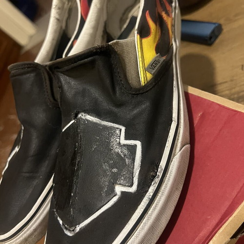 Vans of the World sneakers used, Custom Harley Davidson edition, size 47