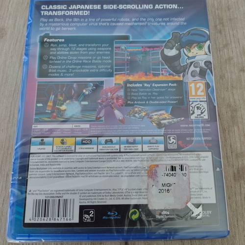 Mighty No 9 PS4 game, new and sealed