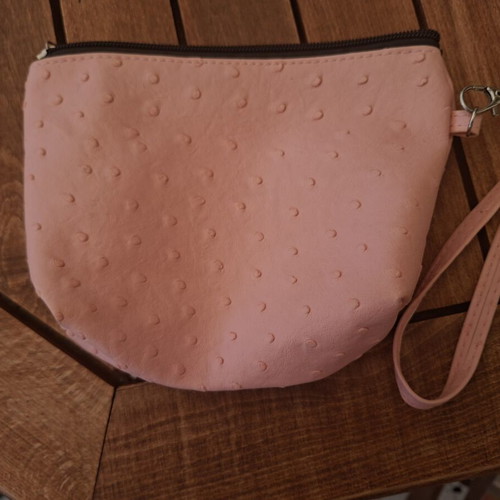Toiletry bag used, soft pink