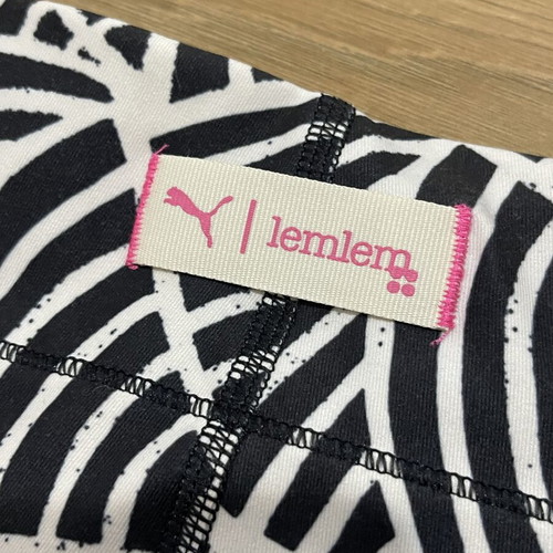 Puma leggings white and black size M