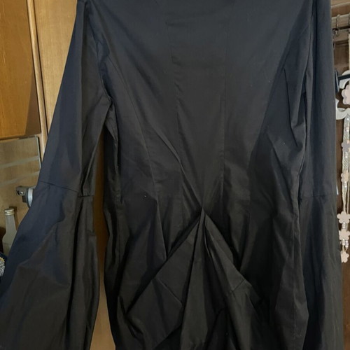 Guess long-sleeve tuxedo shirt, black, size M