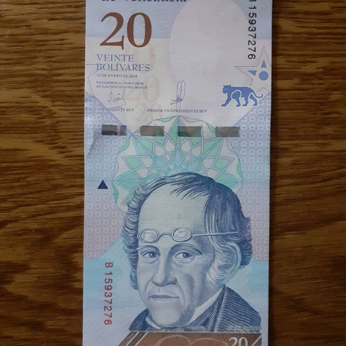 Βενεζουέλα 20 Bolivares χαρτονόμισμα 2018, Σίμον Ροντρίγκεζ