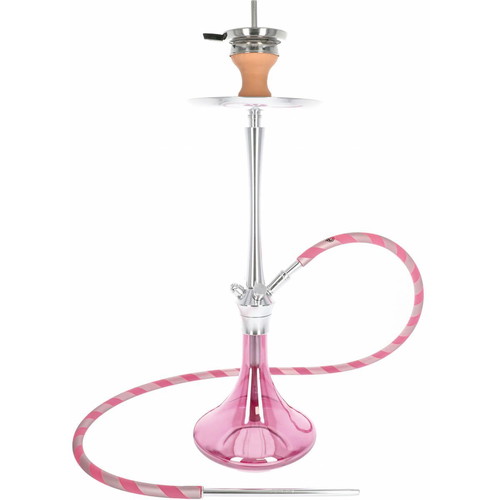 El Badia C7 v1 hookah, pink and blue