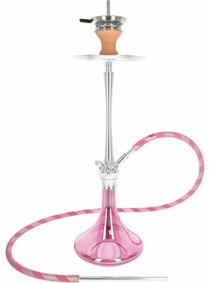 El Badia C7 v1 hookah, pink and blue