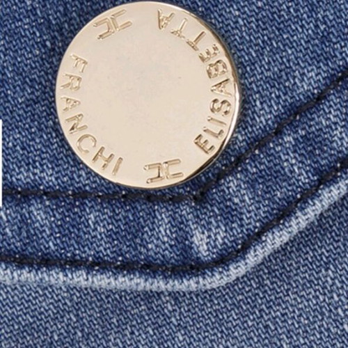 Elisabetta Franchi denim dress blue like new, size 42