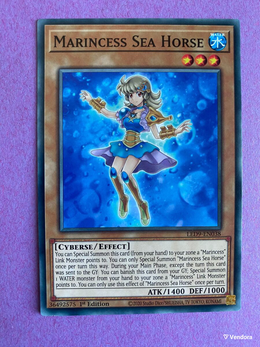 marincess yugioh deck Marincess Sea Horse [RIRA-EN003] Starlight Rare main image 0