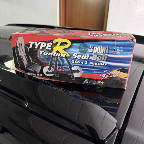 Type R 3 Point Racing Seat Belts Blue new