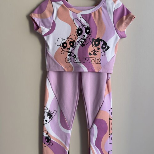 Power Puff Girls active set size 116 cm like new