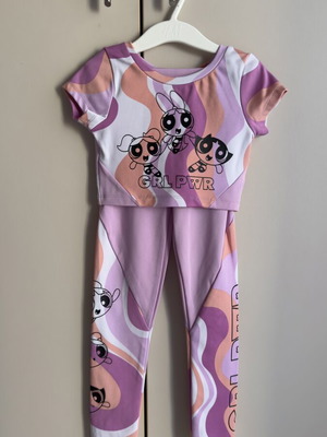 Power Puff Girls active set size 116 cm like new