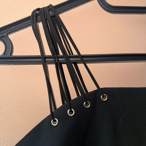 Dress new black with side transparency, size M