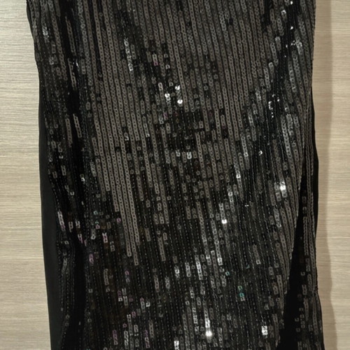 Christmas cape dress new with black sequins