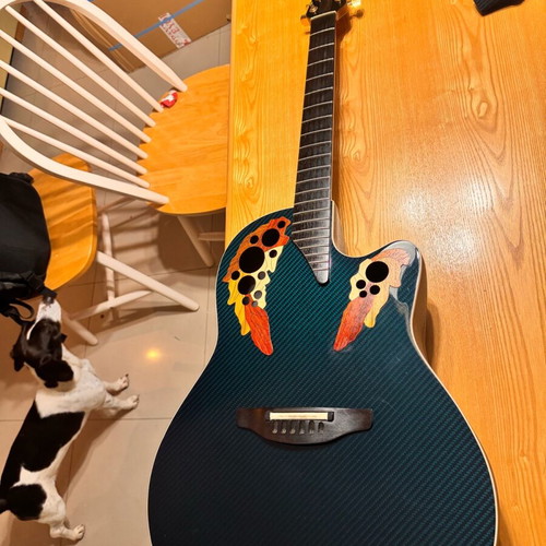 Ovation ADAMAS W 597 electro-acoustic guitar used with hard case