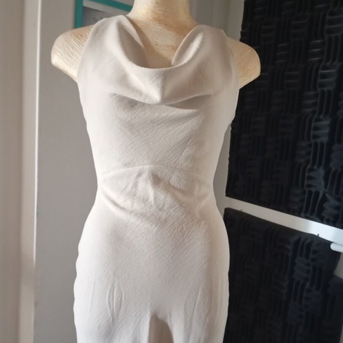 Zara maxi dress beige size S like new, elastic