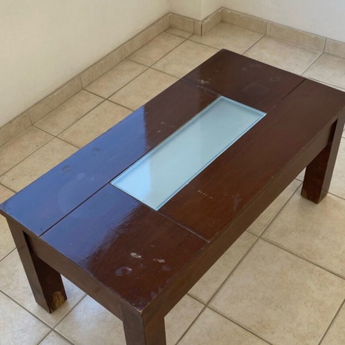 Coffee table solid wood used with marks