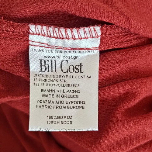 Bill Cost romantic dress used, red, size M