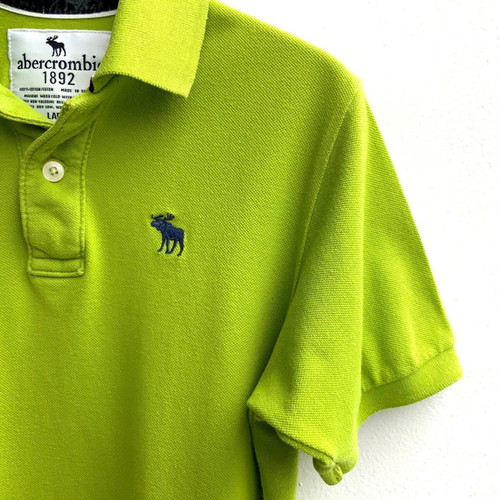 Abercrombie & Fitch Kids Polo Shirt Green Used Size L