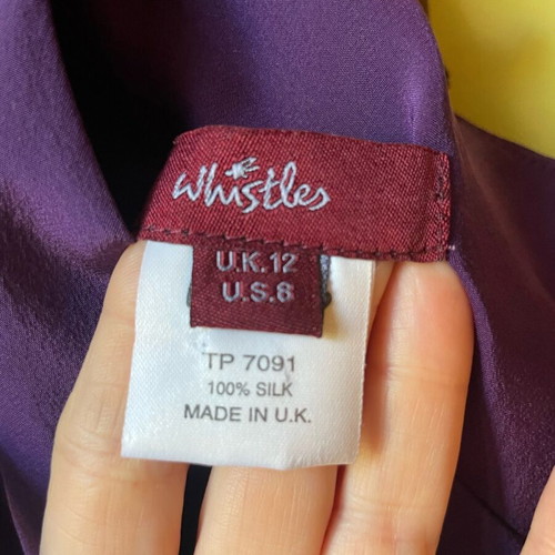 Silk Top size S like new, purple
