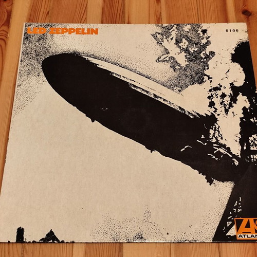Led Zeppelin I vinyl record used, rare Greek edition 1975