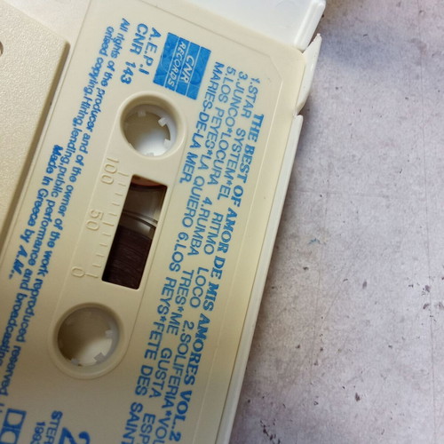 Fiesta Party Latin triple cassette tape used, 1980s 1990s