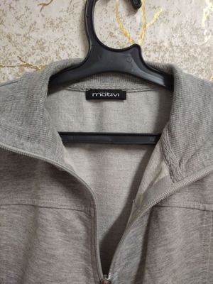 Motivi women's sports zip-up jacket, light grey