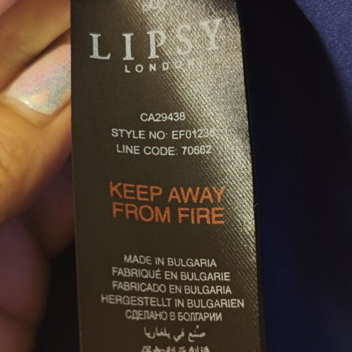 Lipsy London wrap dress like new, dark blue, size M