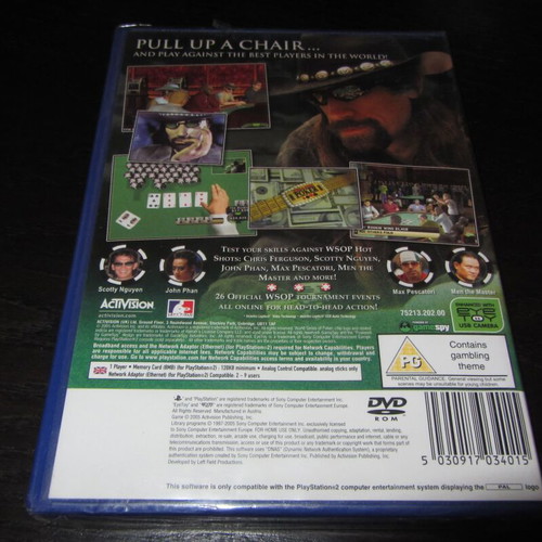 World Series of Poker Sony PS2 παιχνίδι καινούργιο σφραγισμένο