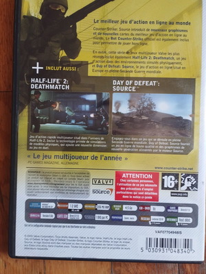 Counterstrike Source PC game used, complete
